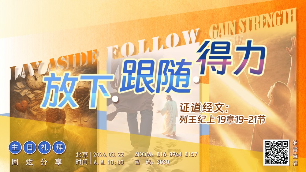 20260322周斌：放下、跟随、得力