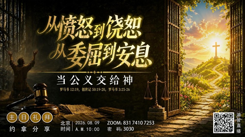 主日证道_约拿牧师:从愤怒到饶恕,从委屈到安息