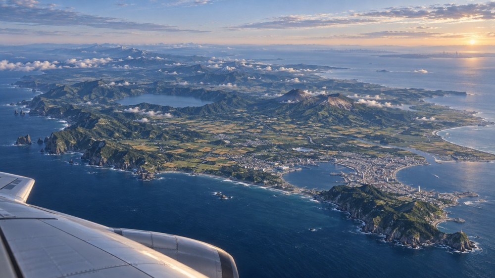 飞越北海道,远望东京